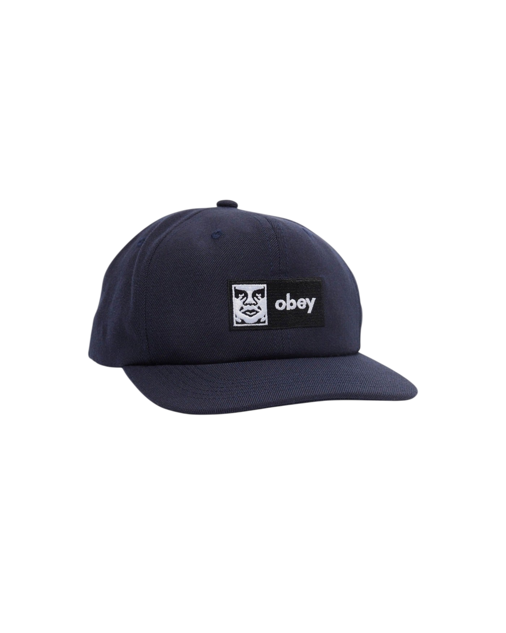 Obey Case 6 Pannel Cap Navy