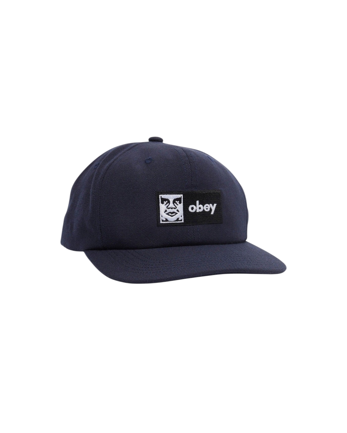 Obey Case 6 Pannel Cap Navy