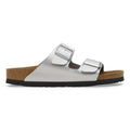 Birkenstock Arizona Birko-Flor in Silver - side view