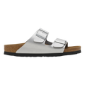 Birkenstock Arizona Birko-Flor in Silver - side view