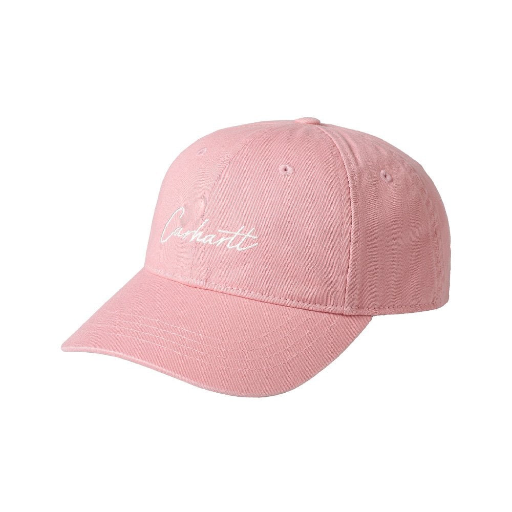 Carhartt WIP Delray Cap Pink - front angle view