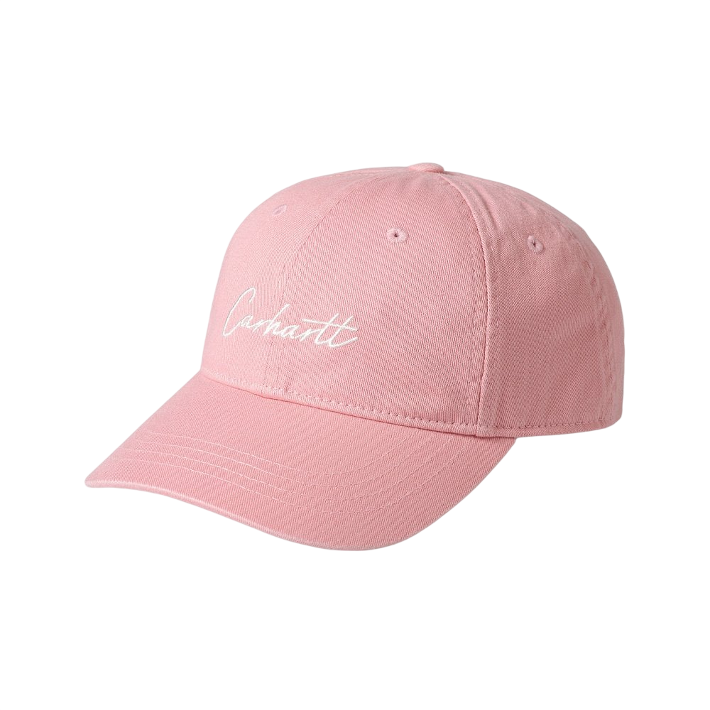 Carhartt WIP Delray Cap Pink - front angle view