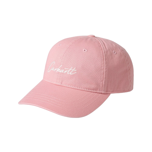 Carhartt WIP Delray Cap Pink - front angle view