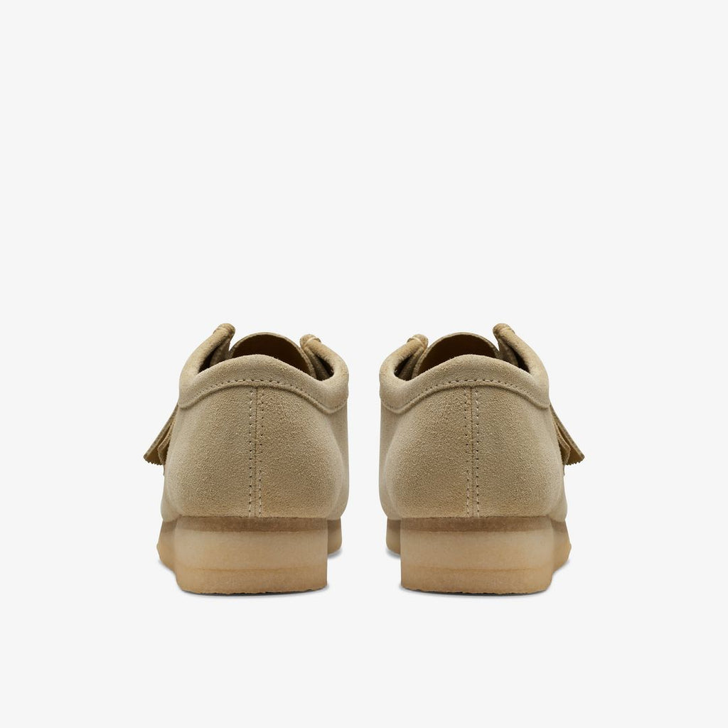 Clarks Wallabee in Maple Suede - back view pair