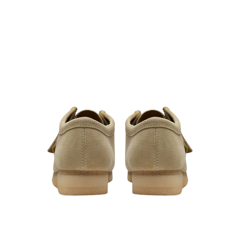 Clarks Wallabee in Maple Suede - back view pair