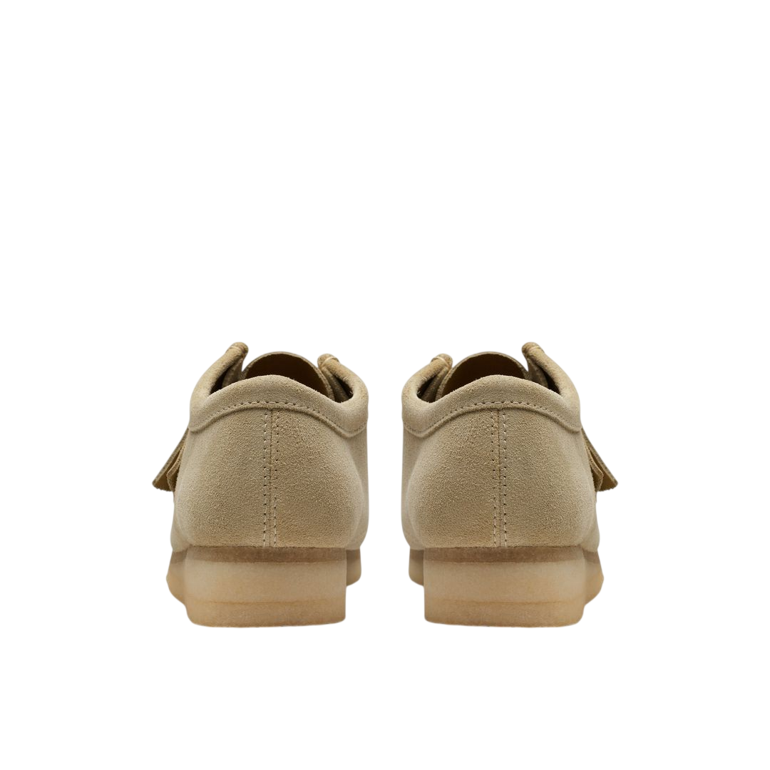 Clarks Wallabee in Maple Suede - back view pair