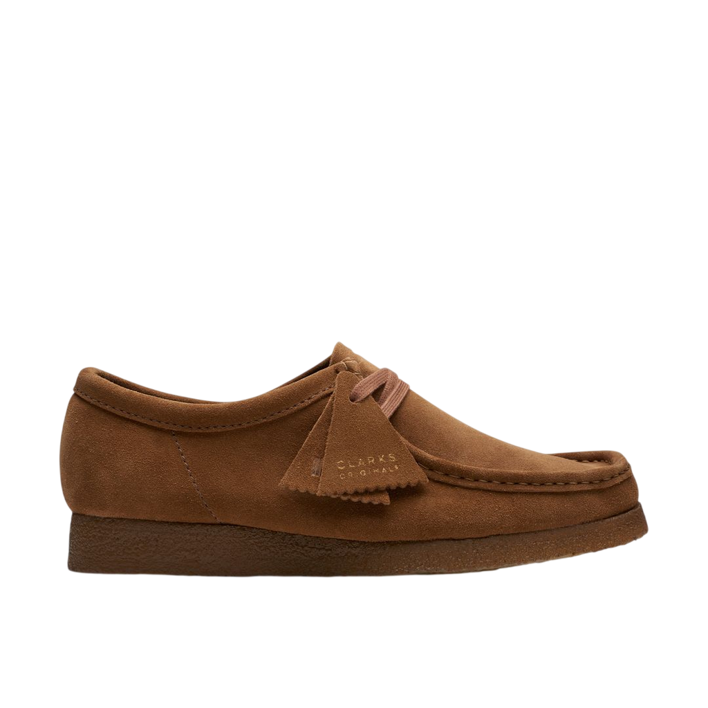 Clarks Wallabee in Cola Suede - side view