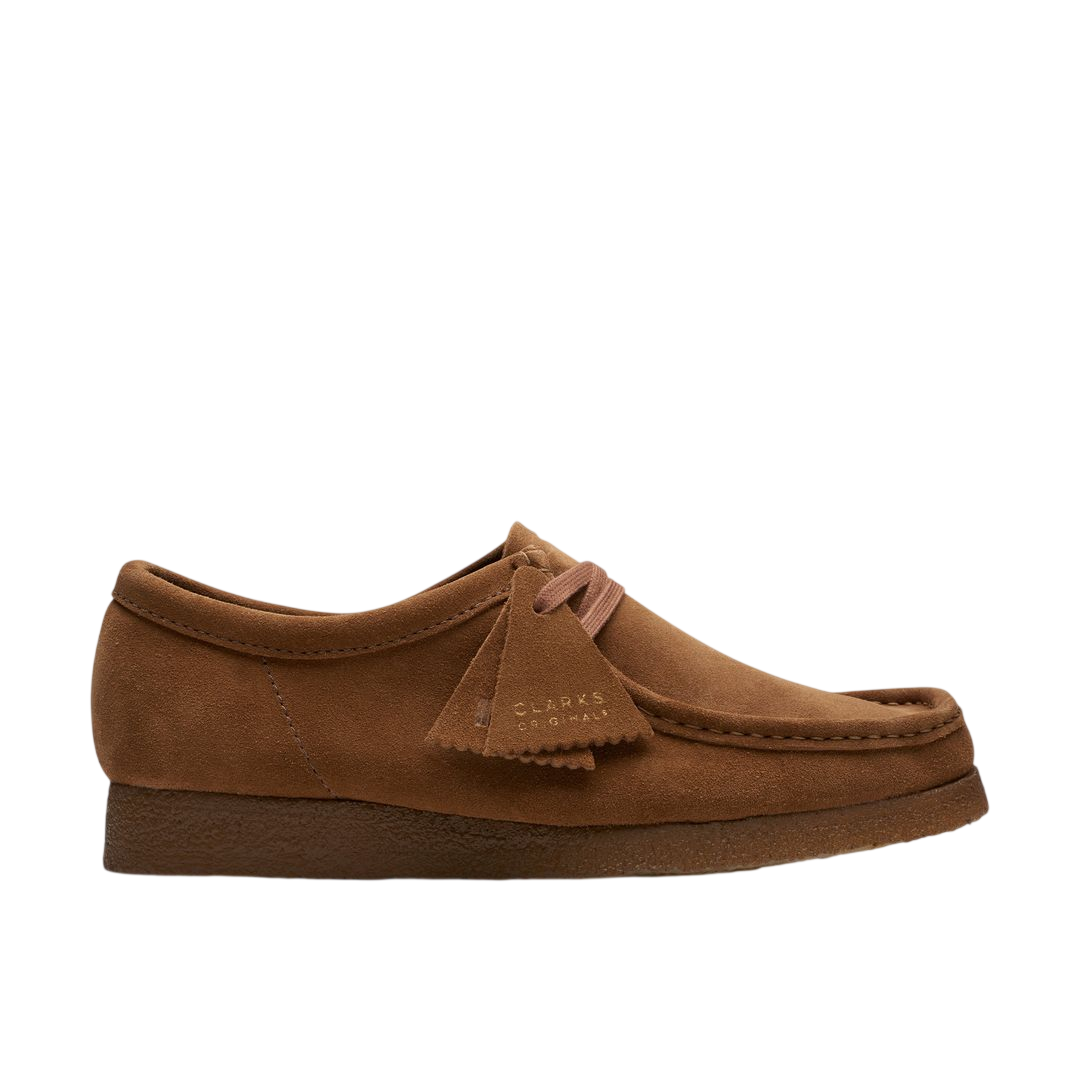 Clarks Wallabee in Cola Suede - side view