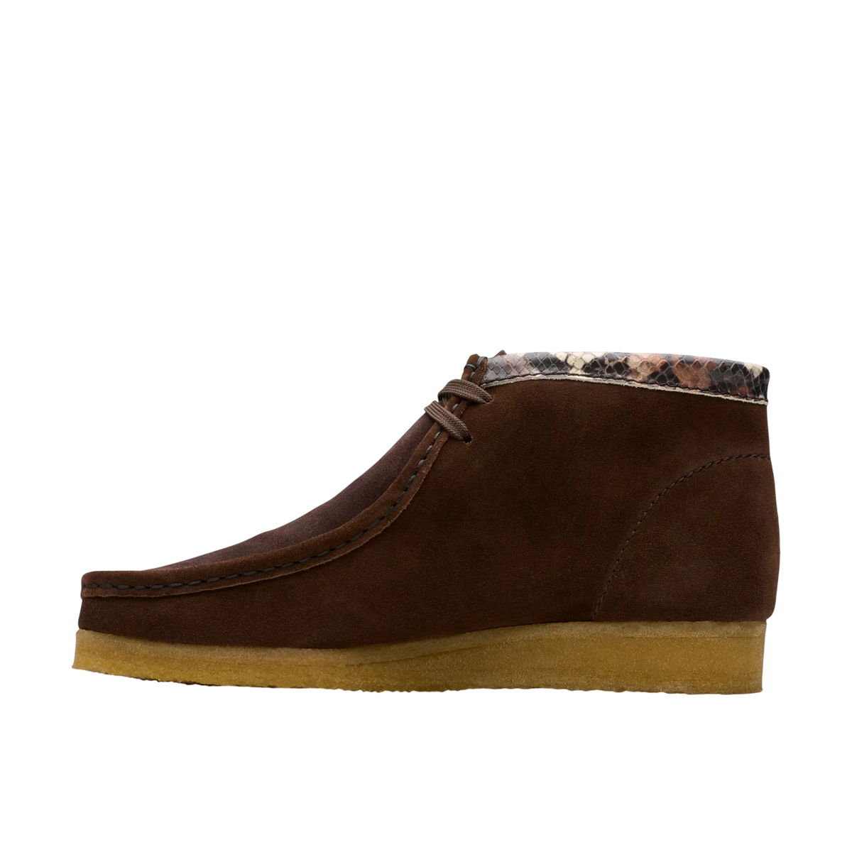 Clarks Wallabee Boat Brown/snake