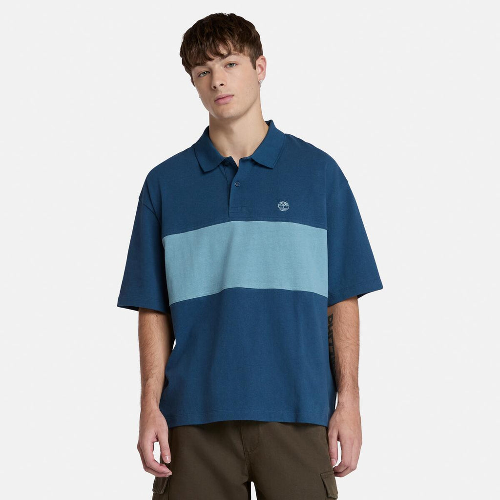 Timberland Polo Shirt Blue Stripe