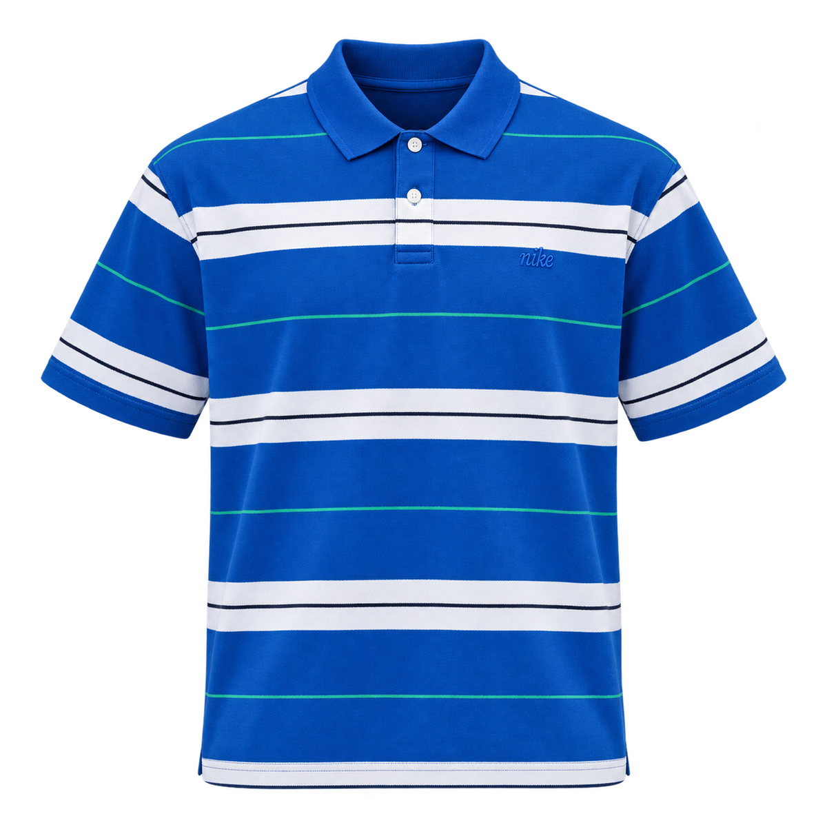 Nike Polo Shirt Stripes Blue