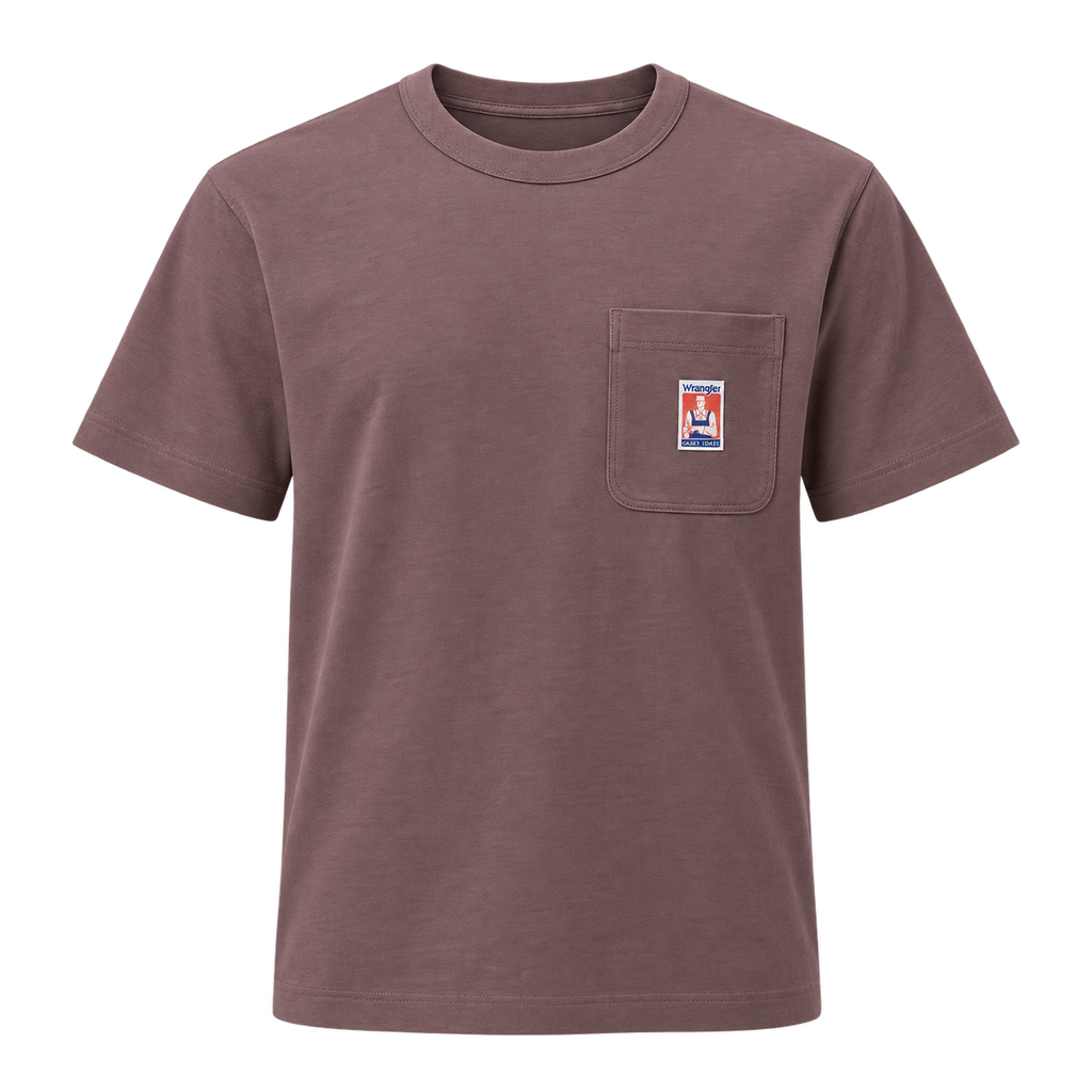 Wrangler Casey Jones Pocket Tee Brown