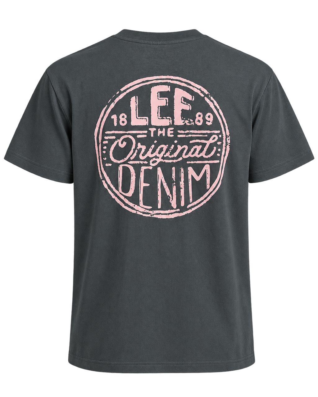 Lee Back Print Gray T Shirt