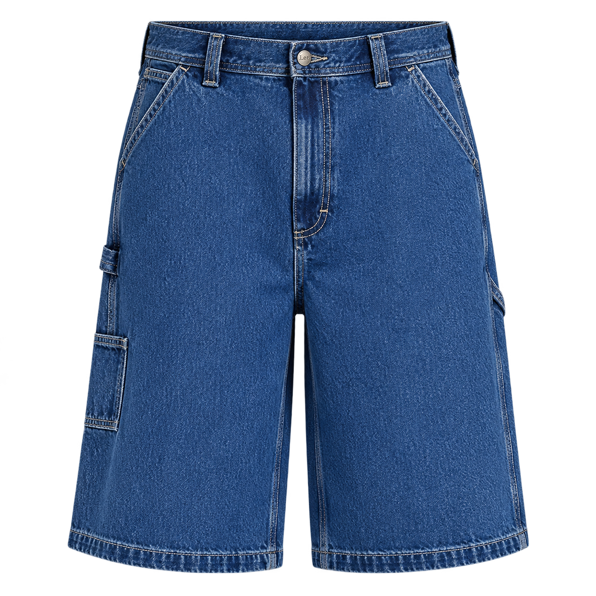 LEE WORKWEAR SKATER LOOSE SHORT - Denim shorts - rinse