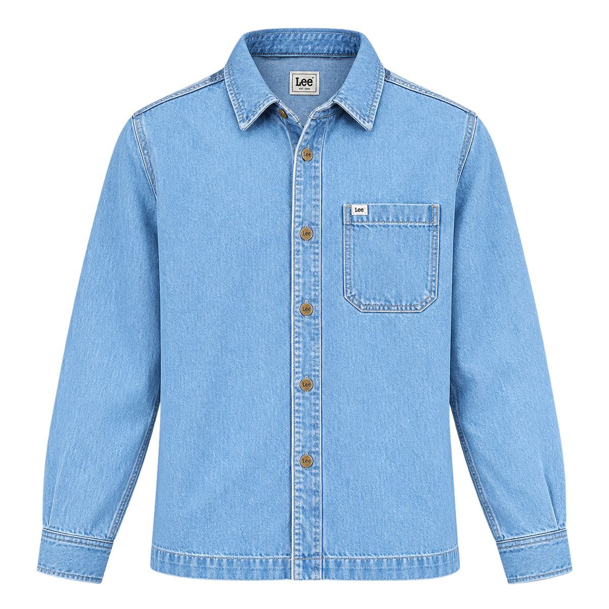 Lee Jeans Two Packet Sunset Motif Denim Overshirt