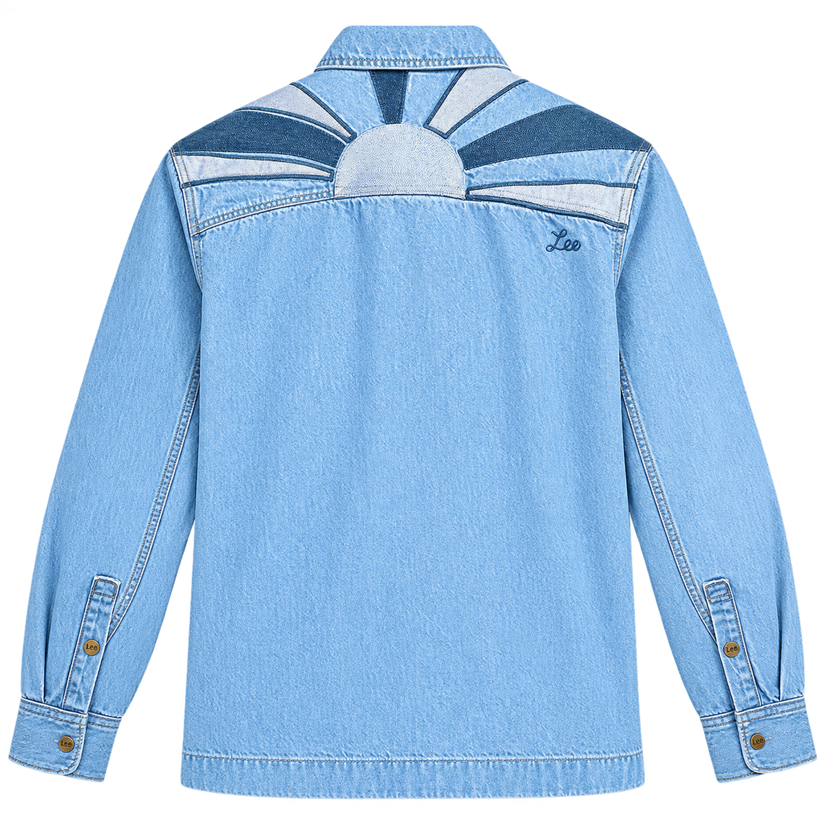 Lee Jeans Two Packet Sunset Motif Denim Overshirt