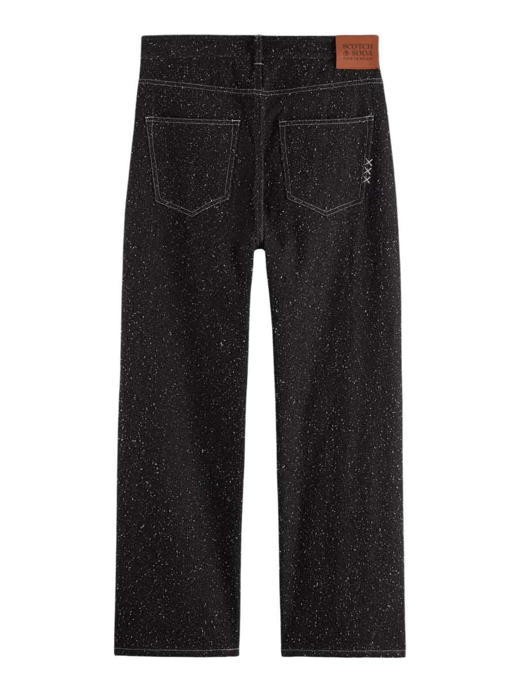 Scotch and Soda The Pitch Loose Jeans — Black Snow
