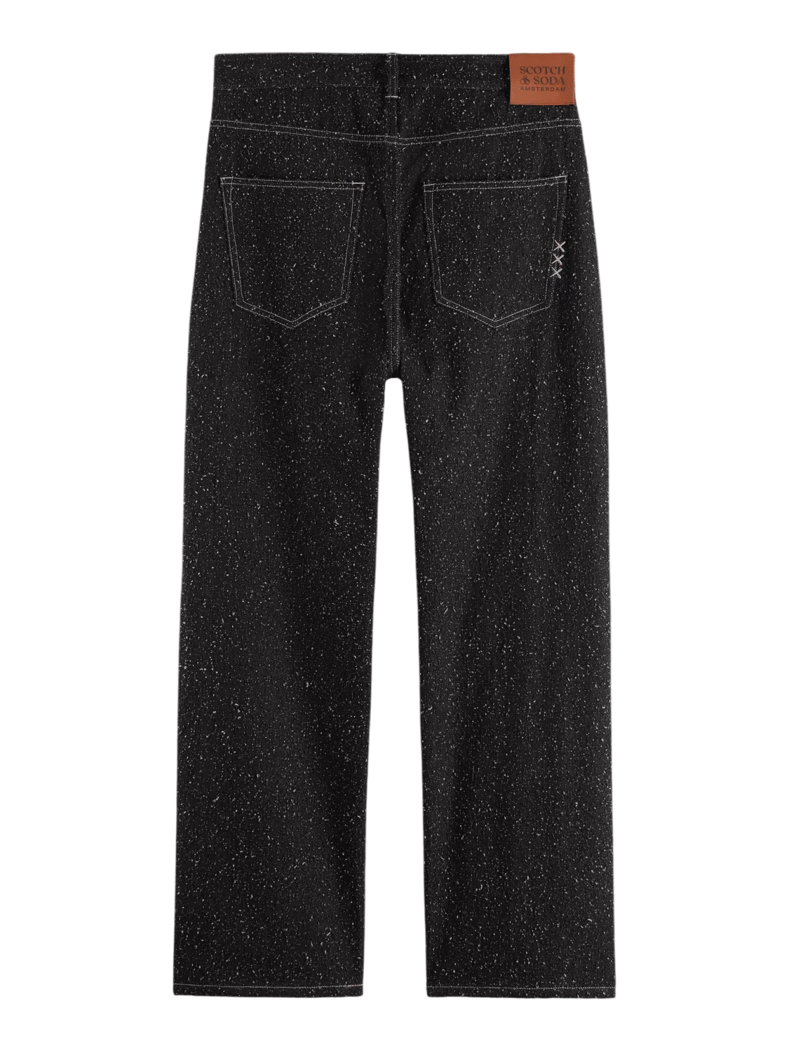 Scotch and Soda The Pitch Loose Jeans — Black Snow