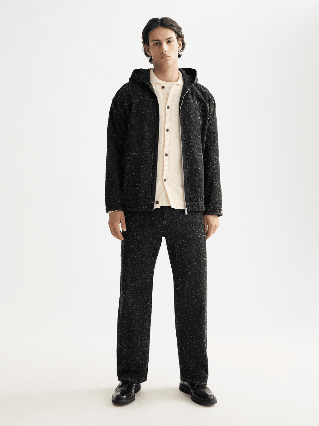 Scotch and Soda The Pitch Loose Jeans — Black Snow