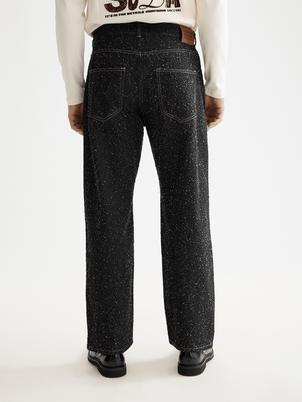 Scotch and Soda The Pitch Loose Jeans — Black Snow