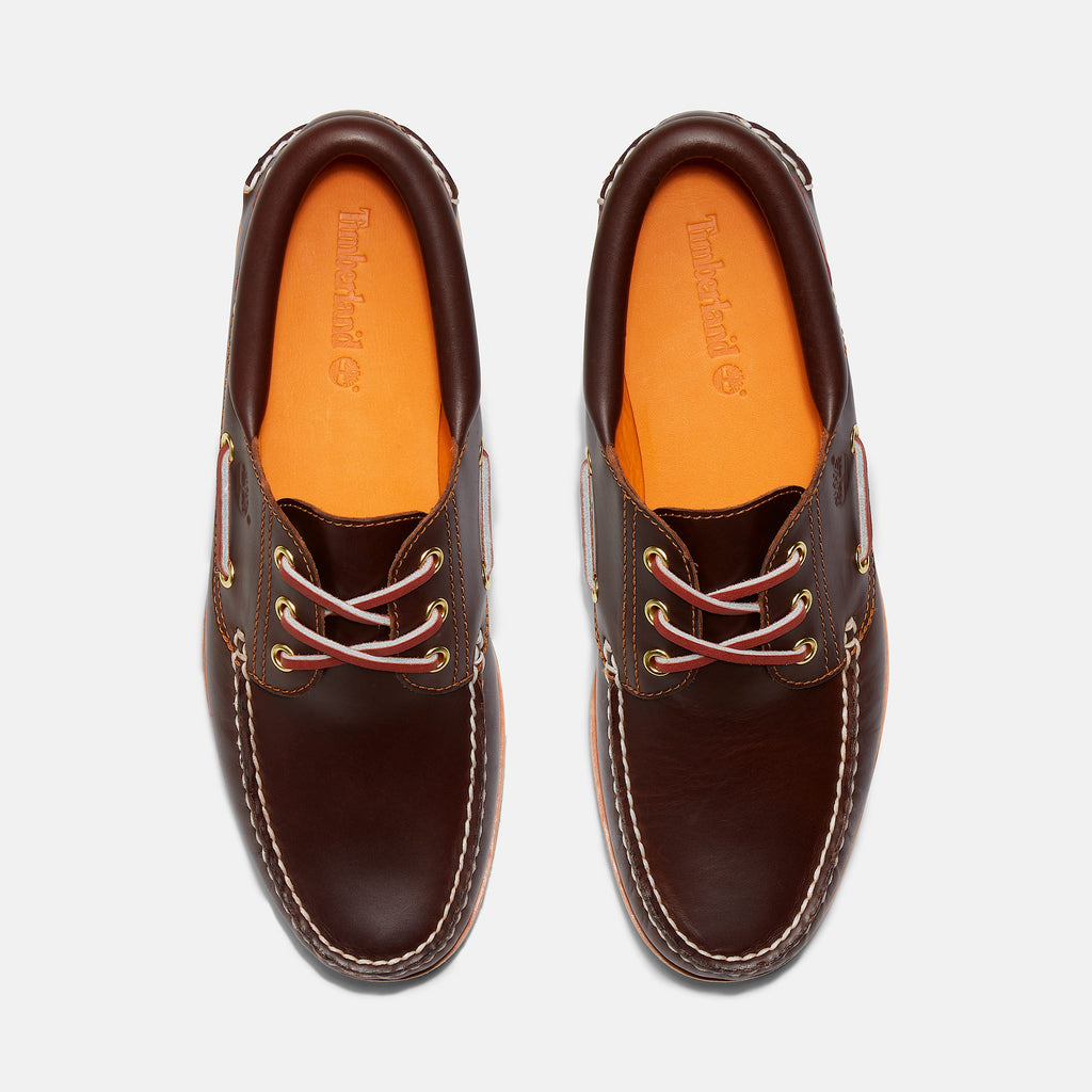 Timberland 3 Eye Boat Brown - top view pair