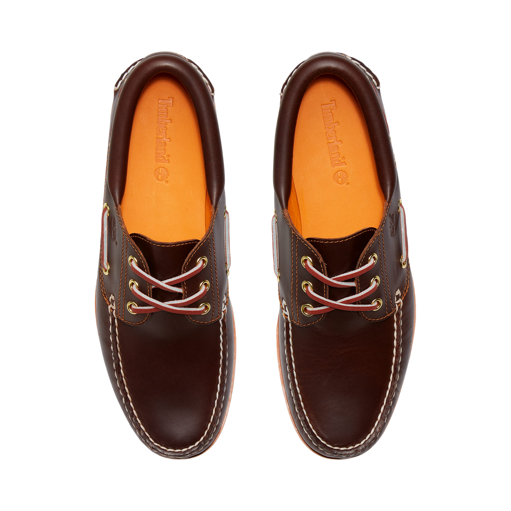 Timberland 3 Eye Boat Brown - top view pair