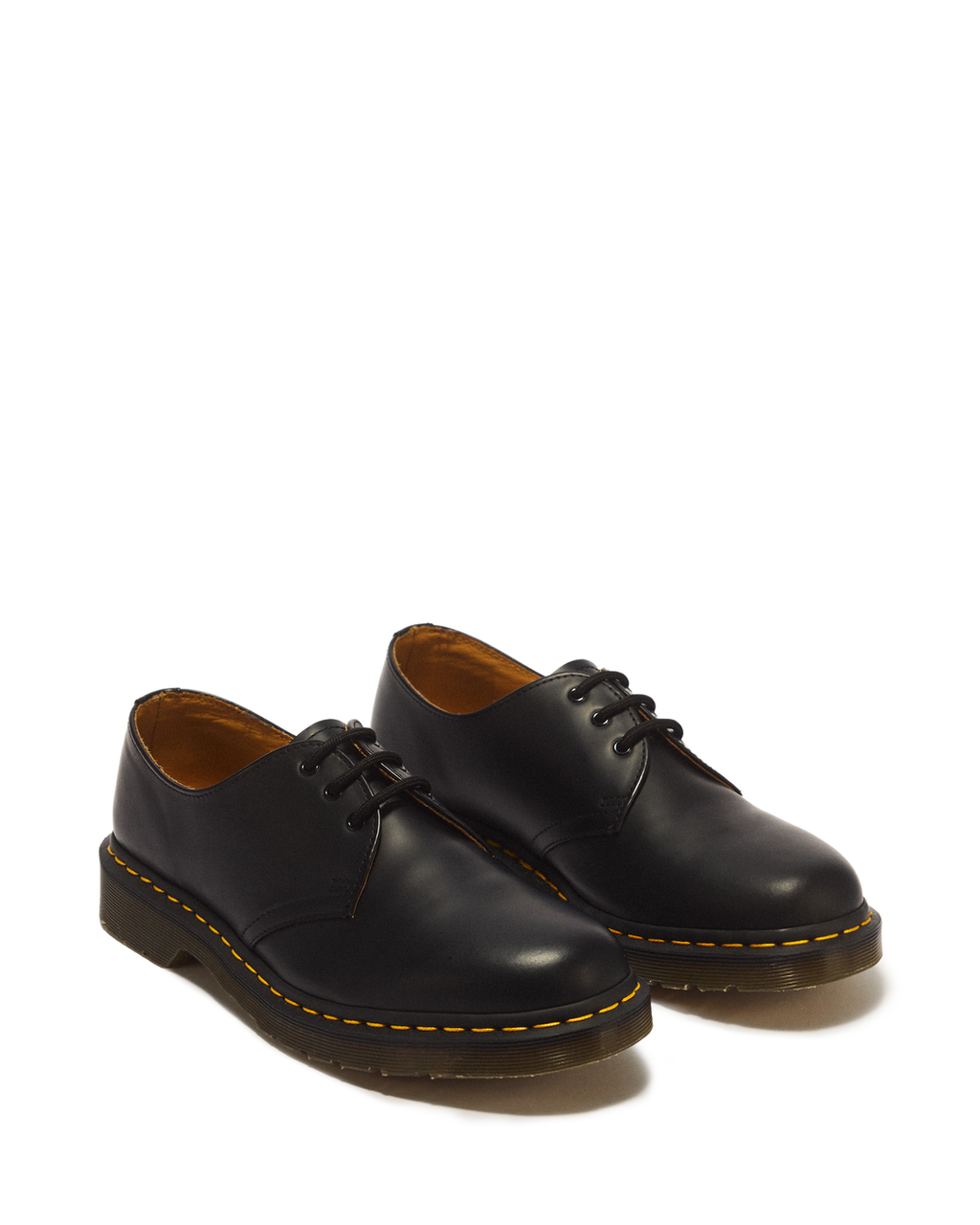 Dr. Martens 1461 Smooth Leather Oxford Shoes in Black - angled view pair
