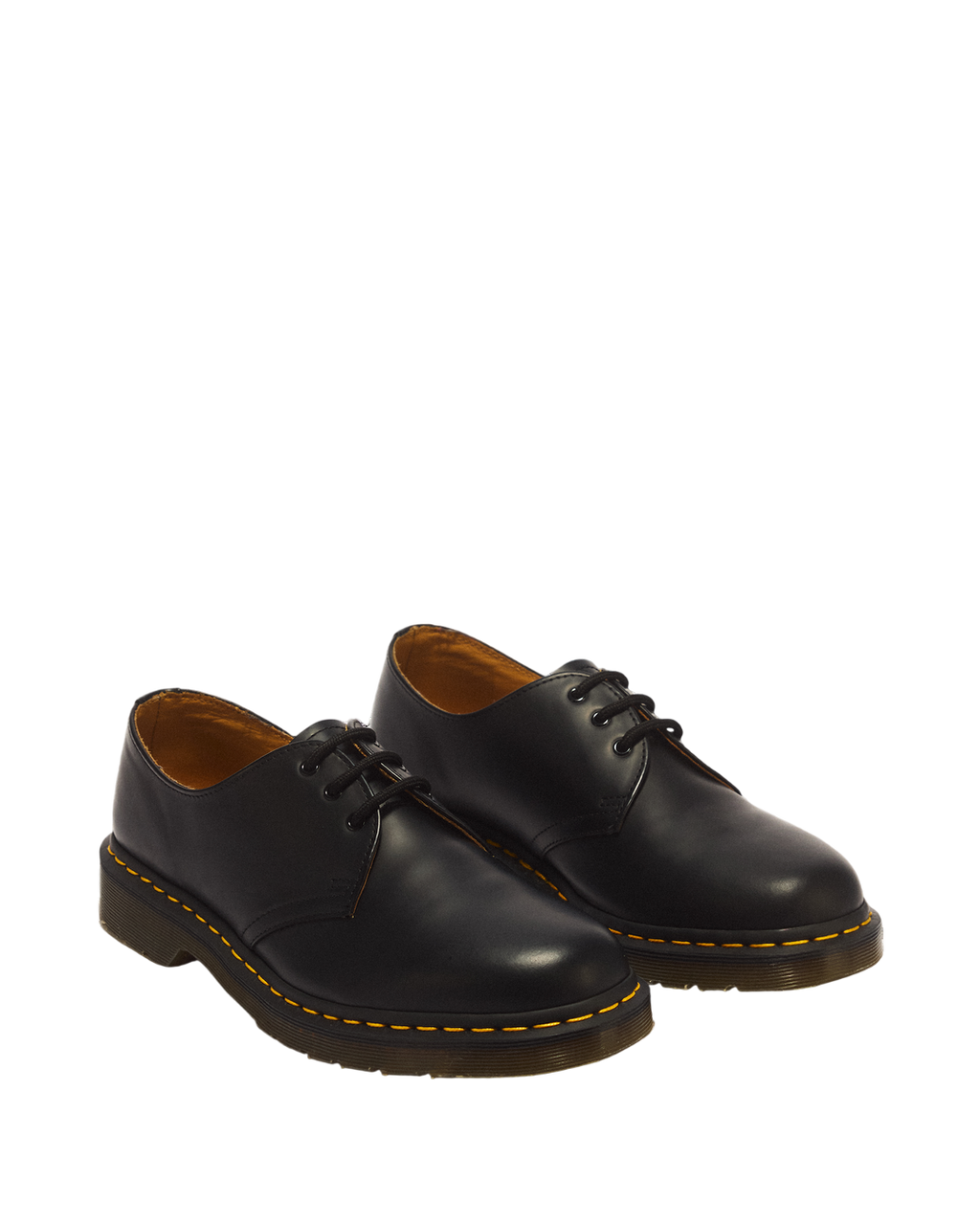Dr. Martens 1461 Smooth Leather Oxford Shoes in Black - angled view pair