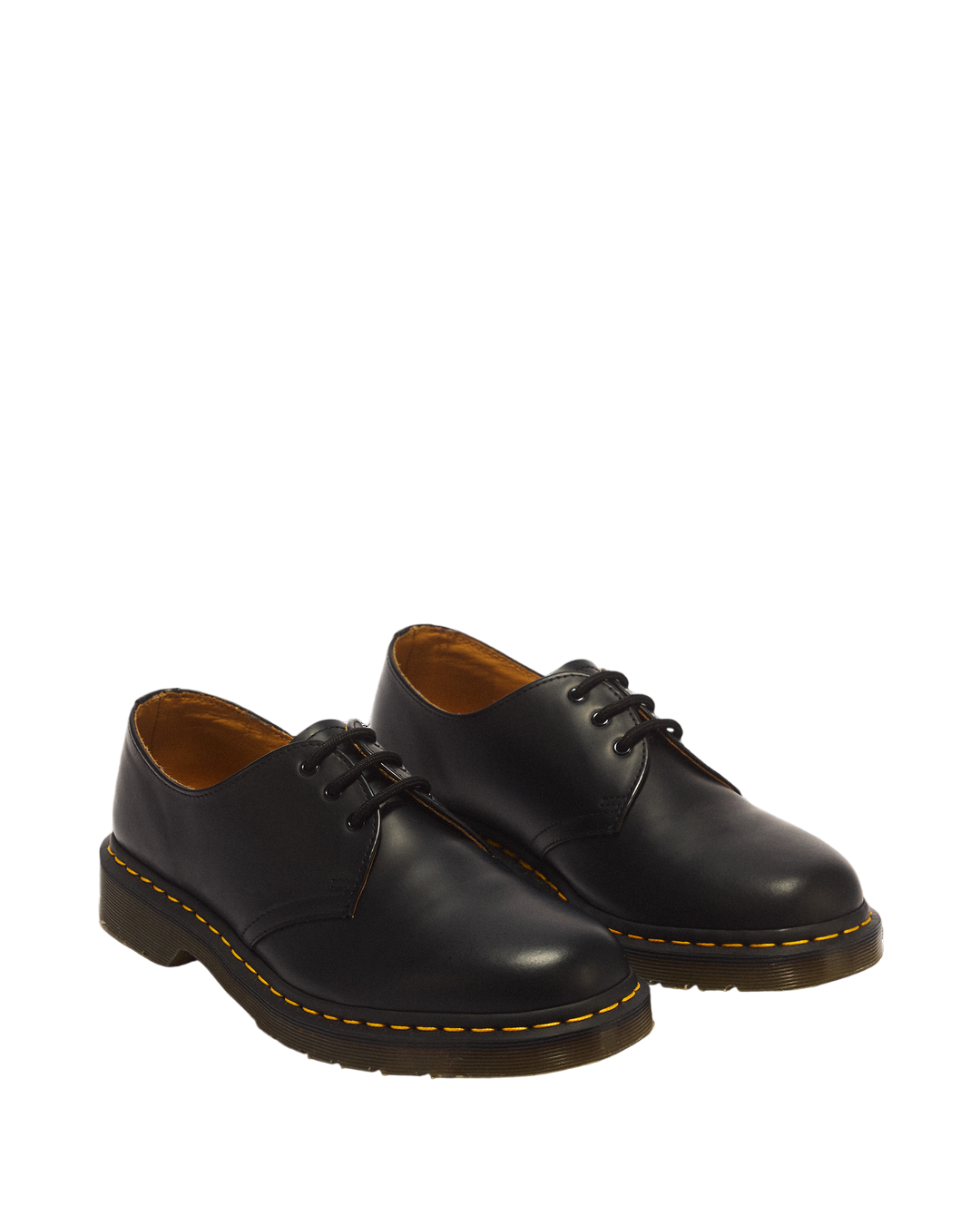 Dr. Martens 1461 Smooth Leather Oxford Shoes in Black - angled view pair