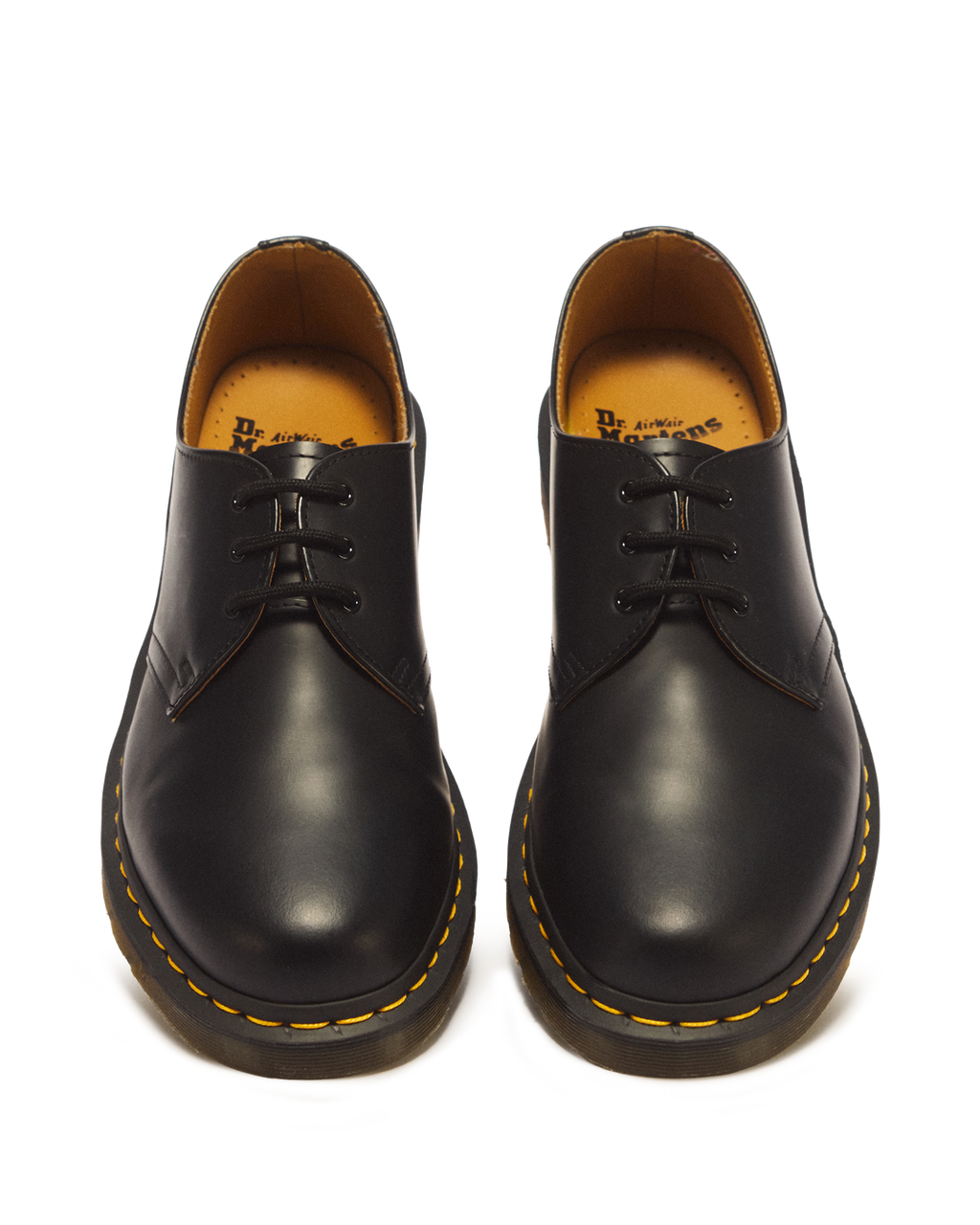 Dr. Martens 1461 Smooth Leather Oxford Shoes in Black - top view pair