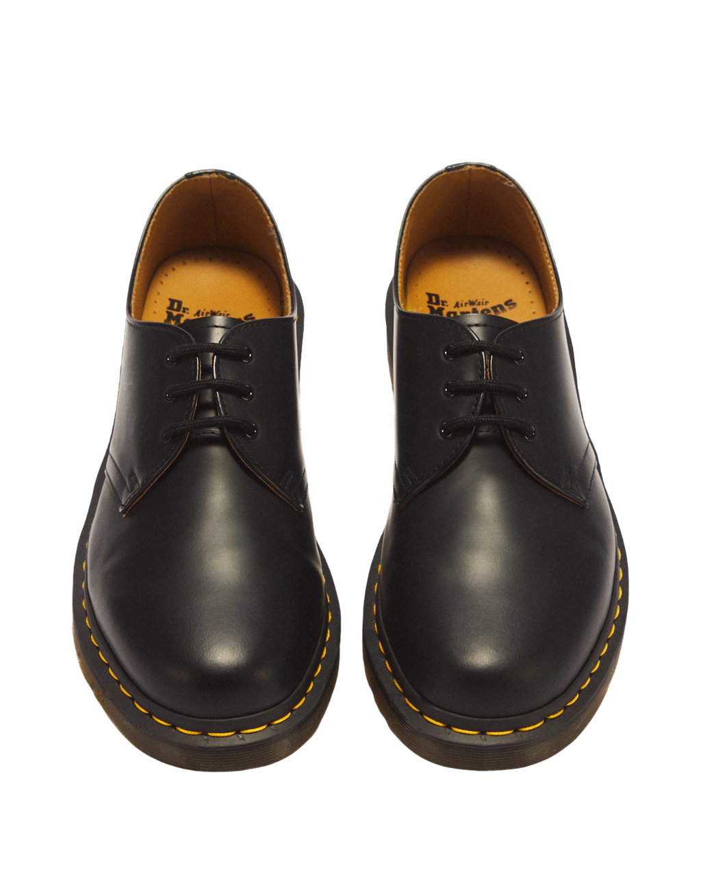 Dr. Martens 1461 Smooth Leather Oxford Shoes in Black - top view pair
