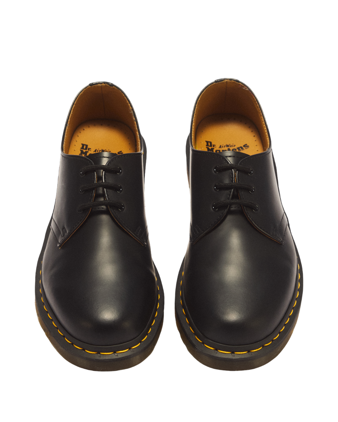 Dr. Martens 1461 Smooth Leather Oxford Shoes in Black - top view pair