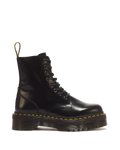Dr. Martens Jadon Boot Smooth Leather Platforms in Black - side view
