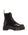 Dr. Martens Jadon Boot Smooth Leather Platforms in Black - side view