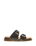 Dr. Martens Josef Suede Slide Sandals in Black - side view