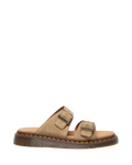 Dr. Martens Josef Suede Slide Sandals in Savannah Tan - side view