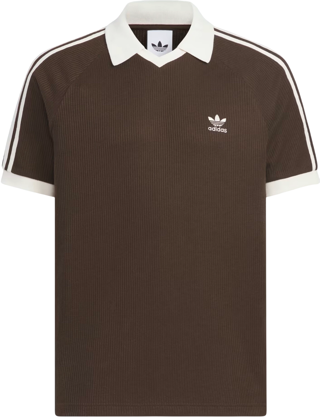 Adidas Waffle SS Polo Shirt - Brown
