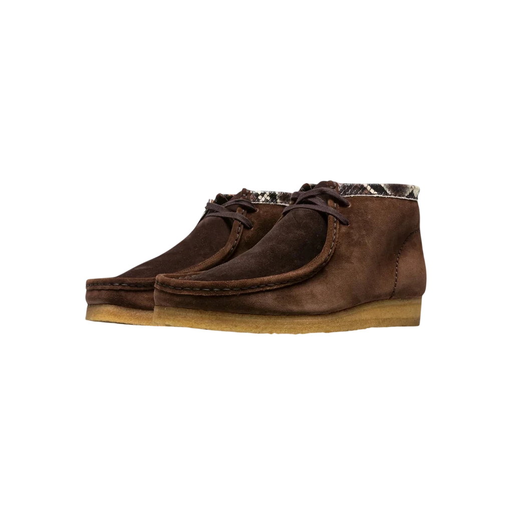 Clarks Wallabee Boat Brown/snake