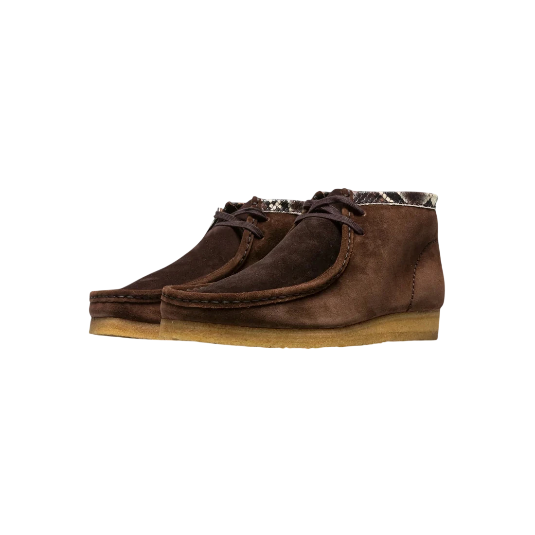 Clarks Wallabee Boat Brown/snake