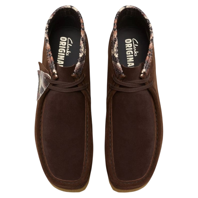 Clarks Wallabee Boat Brown/snake