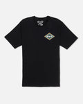 Hurley Tropics Short Sleeve Shirt in Black - front flat