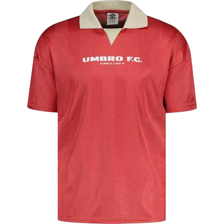Umbro Retro Fire Whirl Diamond Football Shirt In Red