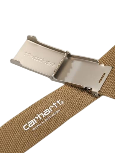Carhartt WIP Clip Belt Chrome Beige