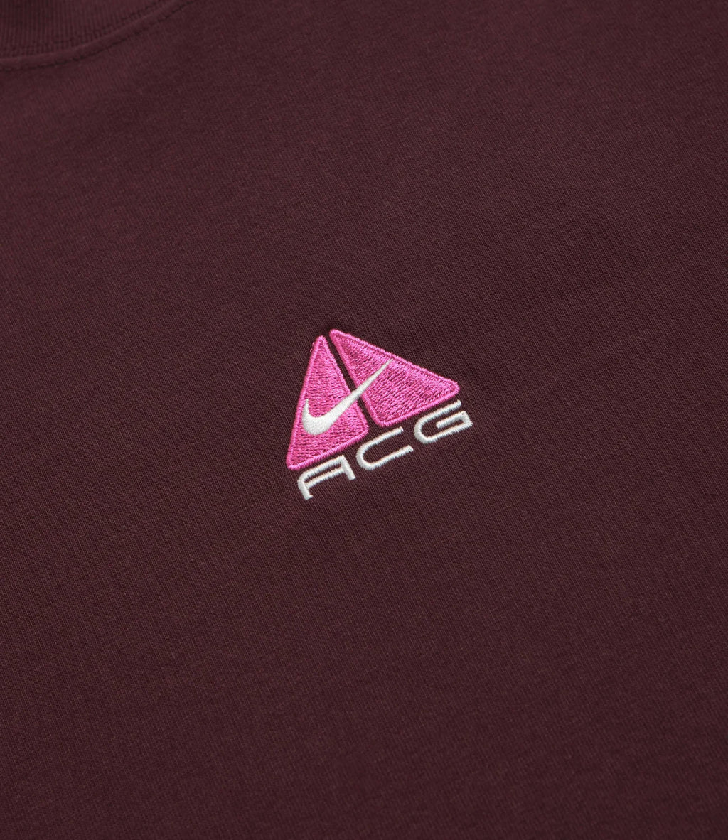 Nike ACG Lungs Long Sleeve T-Shirt Burgundy
