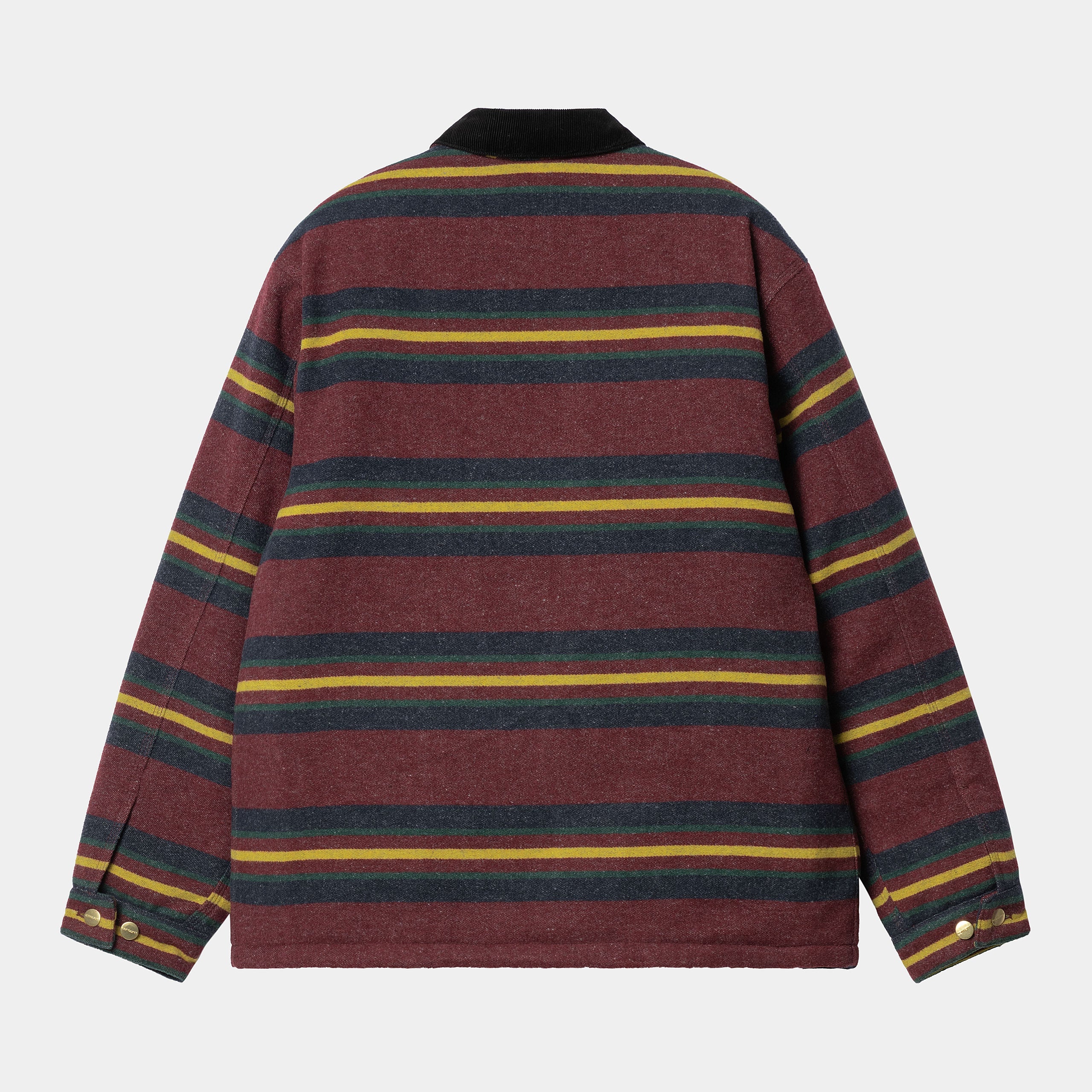Carhartt WIP Oregon Jacket Stripes Bordeaux - back view