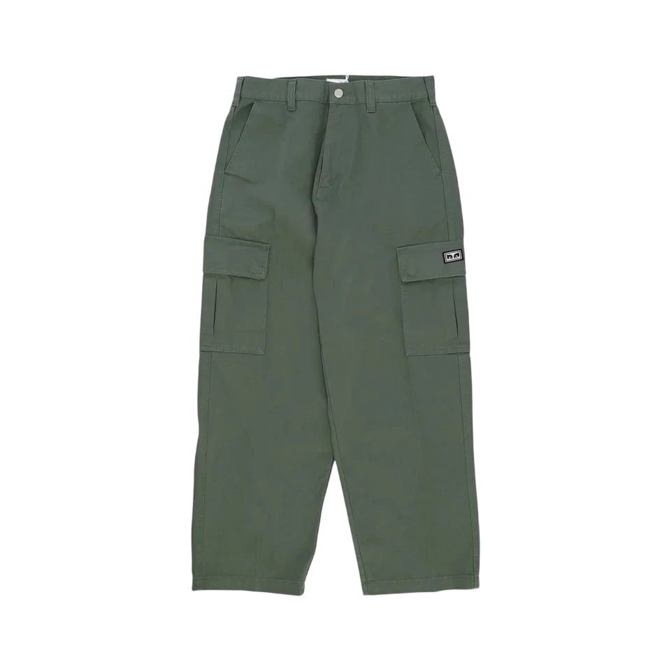 Obey Bigwig Baggy Twill Cargo Pant Gn