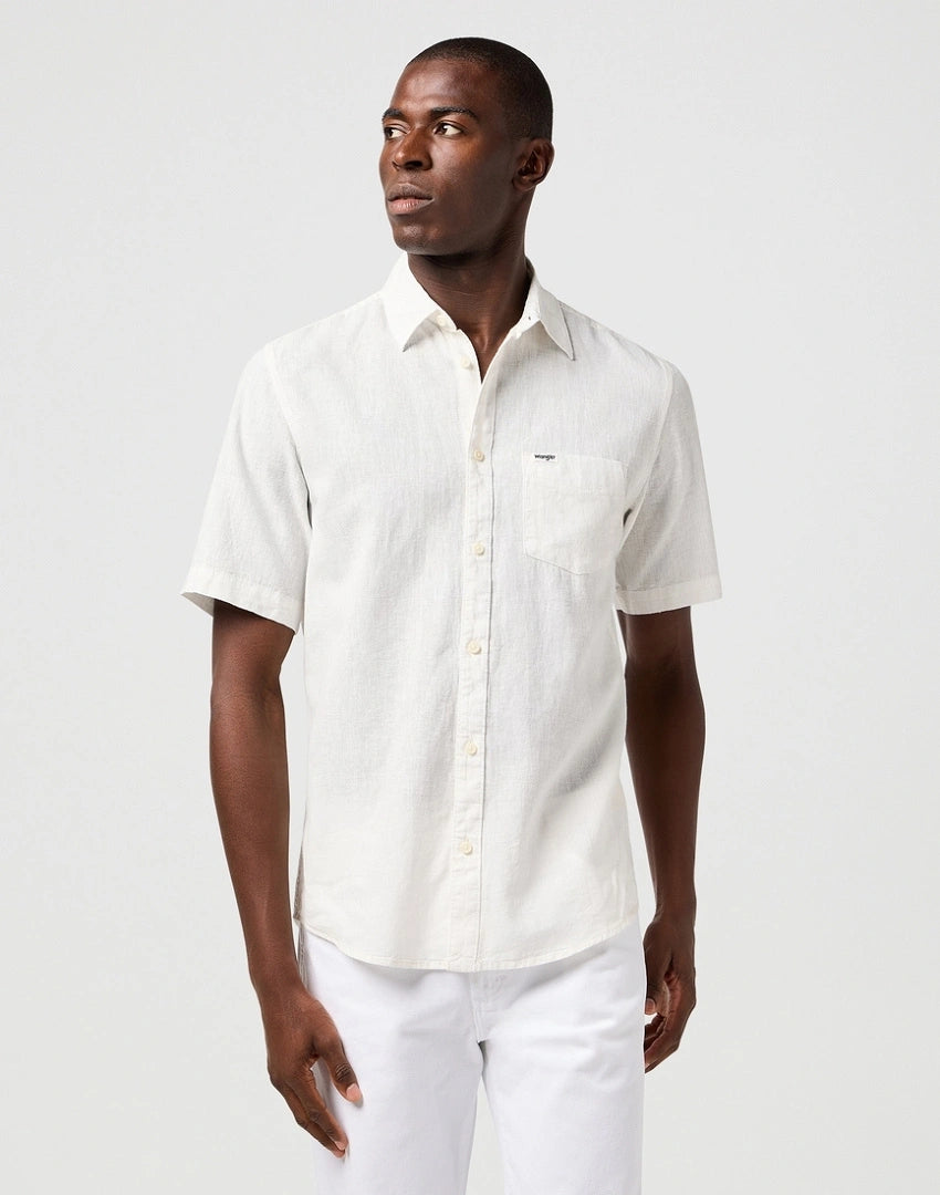 Wrangler Pkt Shirt Worn White