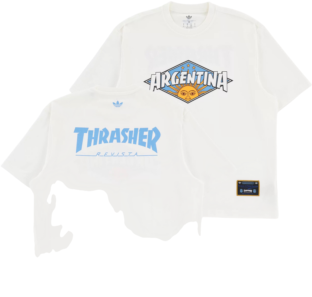 Adidas Thrasher x AFA Argentina T-Shirt  WHITE - remove_bg