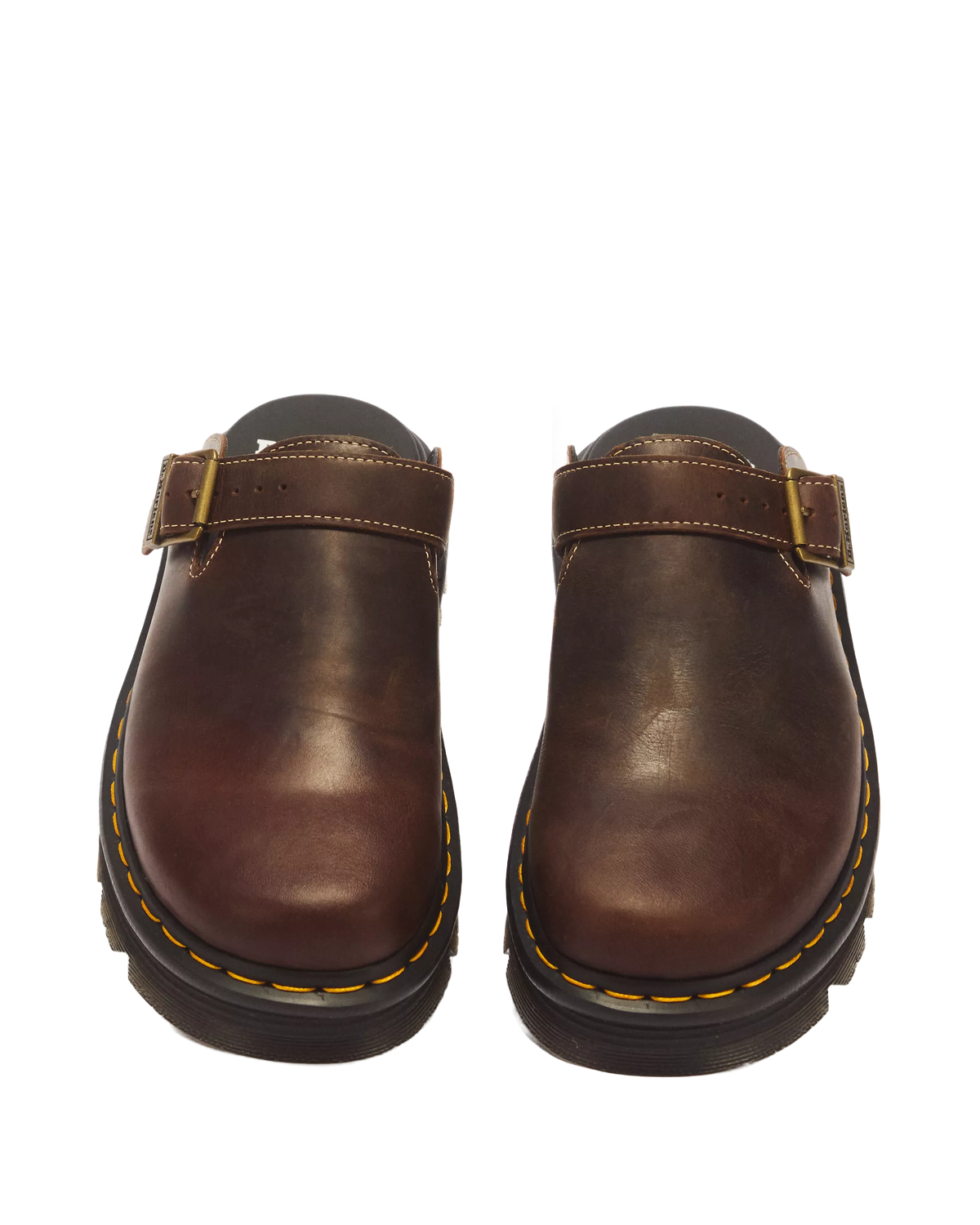 Dr. Martens Zebzag Mule Crazy Horse Brown Leather - remove_bg