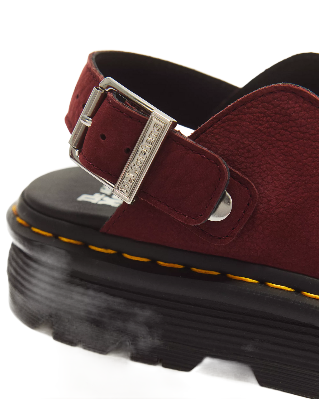 Dr. Martens Zebzag Mule Cherry Red - remove_bg